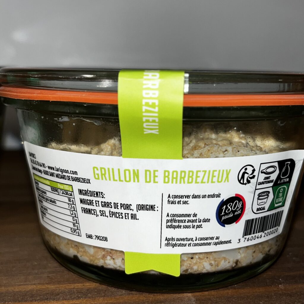 Les Terrines Pur Porc Charentais De La Maison Larignon 180g