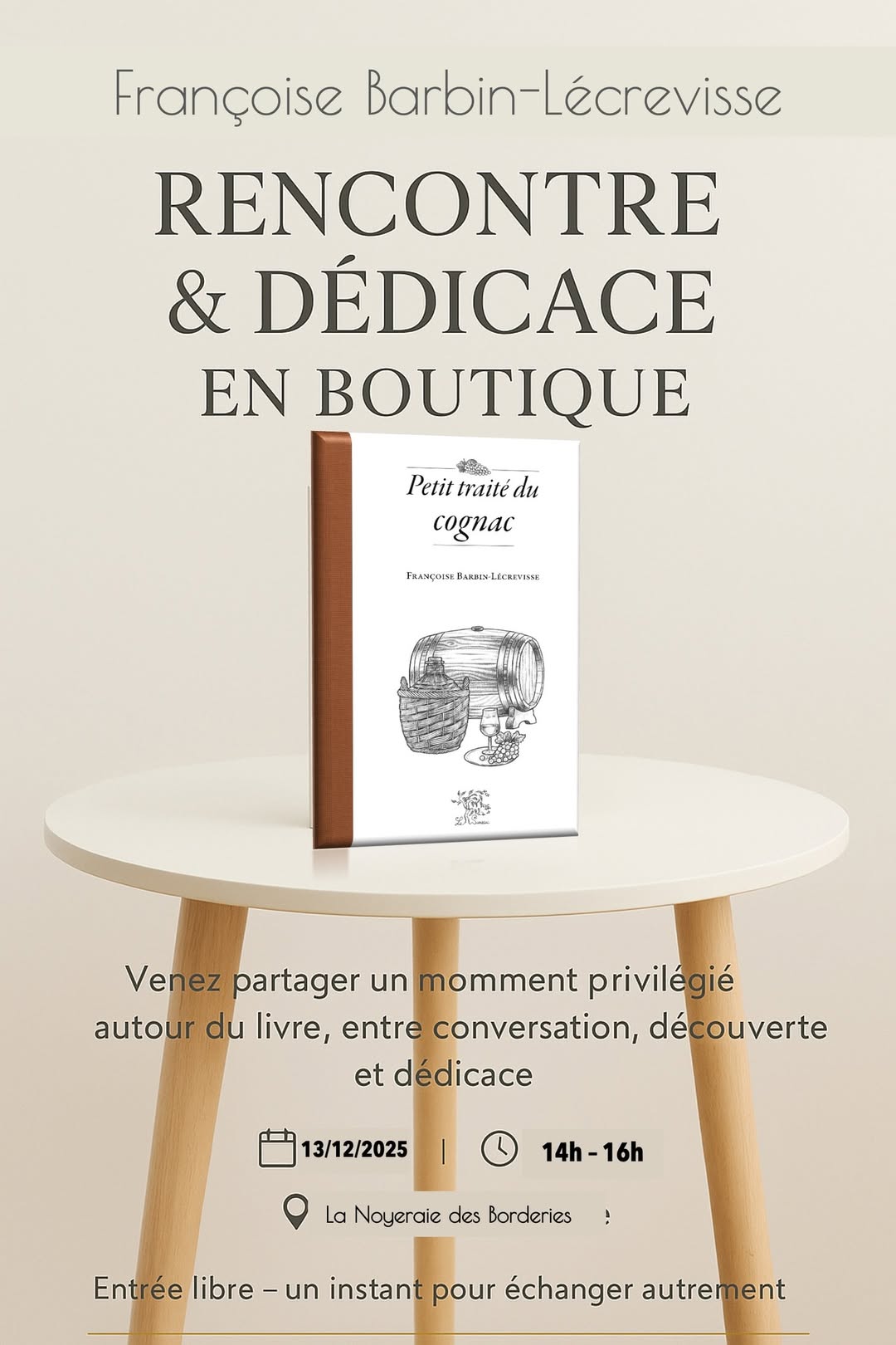 DÉDICACE avec Françoise BARBIN-LÉCREVISSE