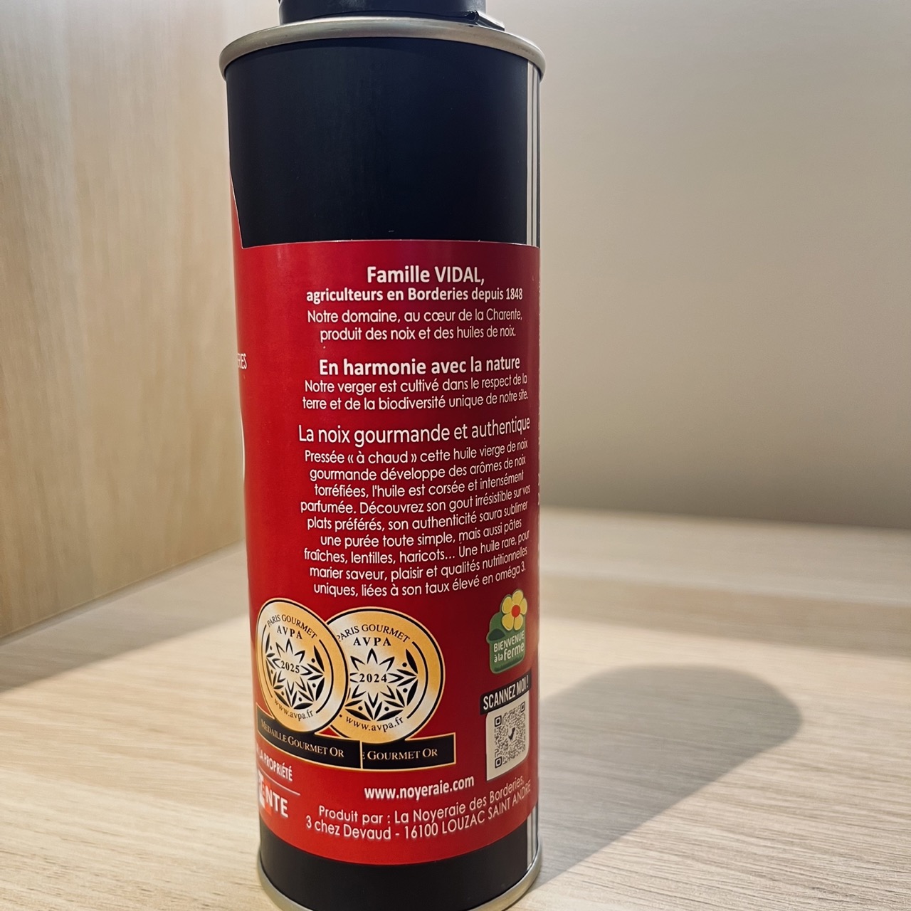 HUILE VIERGE DE NOIX  BIO - PRESSION À CHAUD - Médaille Gourmet OR 2025 🥇 – Image 8