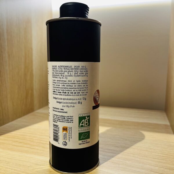 HUILE VIERGE DE NOIX BIO - 1ère PRESSION A FROID - Médaille Gourmet ARGENT 2025 🇫🇷