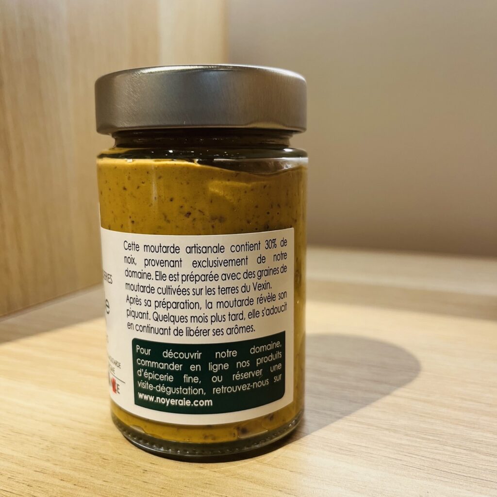 Moutarde Fine Aux Noix – Noix Des Charentes & Moutarde Du Vexin 🇫🇷