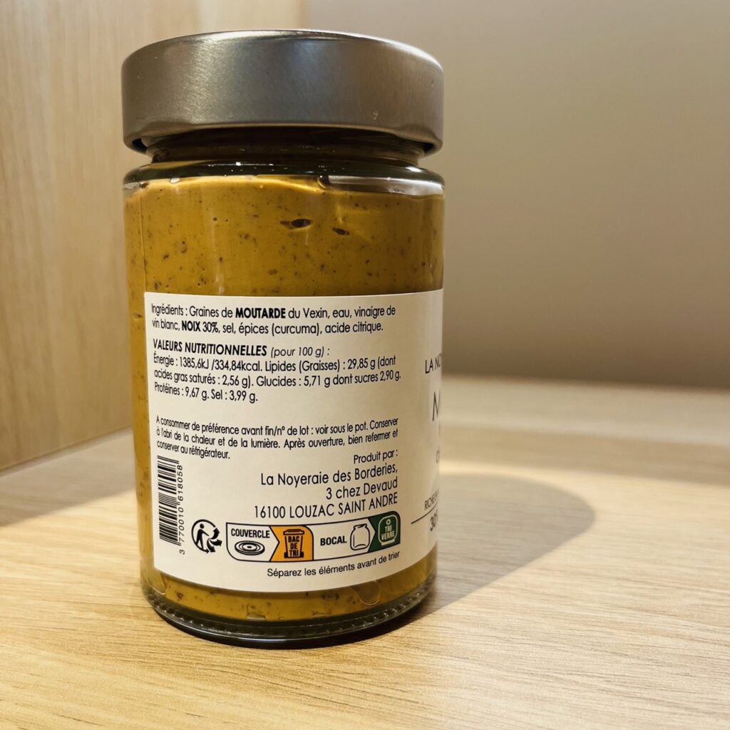 Moutarde Fine Aux Noix – Noix Des Charentes & Moutarde Du Vexin 🇫🇷