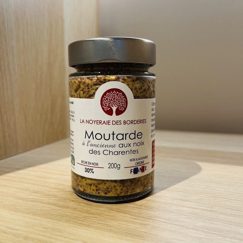 Moutarde À L’ancienne Aux Noix – Noix Des Charentes & Moutarde Du Vexin 🇫🇷