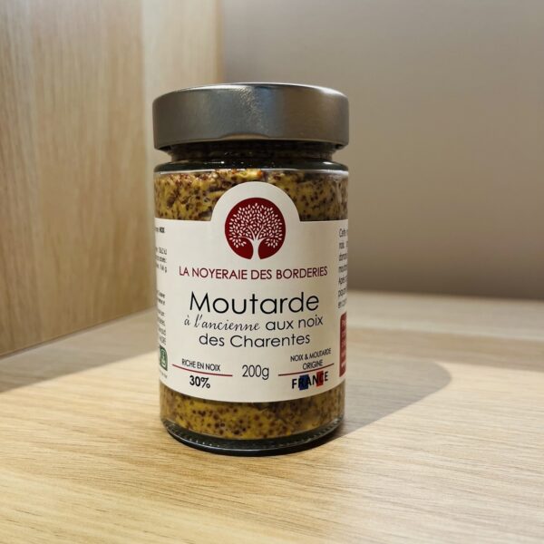 MOUTARDE À L'ANCIENNE AUX NOIX - NOIX DES CHARENTES & MOUTARDE DU VEXIN 🇫🇷