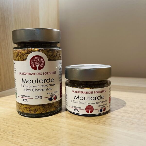 MOUTARDE À L'ANCIENNE AUX NOIX - NOIX DES CHARENTES & MOUTARDE DU VEXIN 🇫🇷