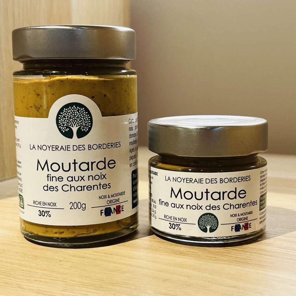 Pot de moutarde fine aux noix françaises, La Noyeraie des Borderies