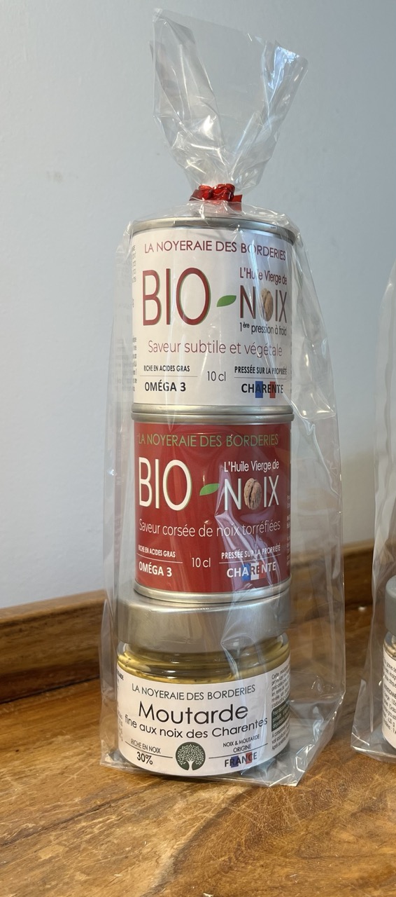 TRIO DU CHEF -  HUILES VIERGES DE NOIX BIO & MOUTARDE AUX NOIX 🇫🇷